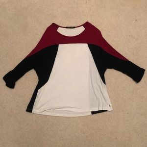 Handara Brazilian Blouse Red White Black size M